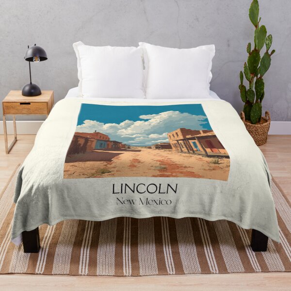 Item preview, Lincoln New Mexico Travel Poster | Vintage Billy the Kid & Old West Town Art designed and sold by TuncGK.