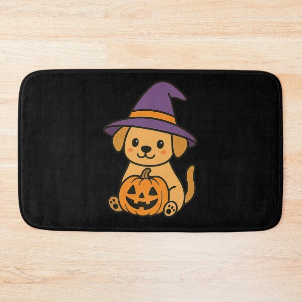 Item preview, Cute Witchy Dog with Pumpkin – Halloween Aesthetic Kawaii designed and sold by Dragonfly-10.