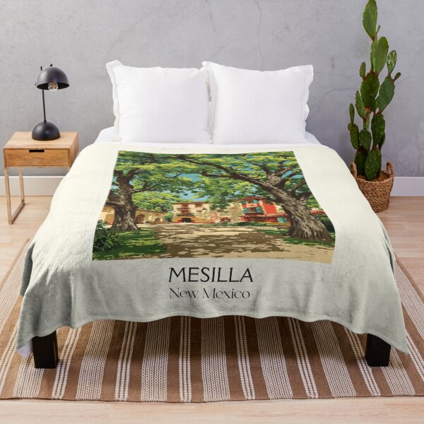 Item preview, Mesilla New Mexico Travel Poster | Vintage Historic Old Town Plaza Wall Art designed and sold by TuncGK.