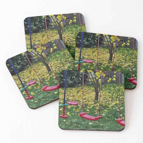 Item preview, Bunter Herbst – Bänke und Schaukel im Park“ : „Colorful Autumn – Benches and Swing in the Park“ designed and sold by Yaroplanner.