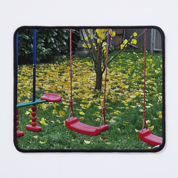 Item preview, Bunter Herbst – Bänke und Schaukel im Park“ : „Colorful Autumn – Benches and Swing in the Park“ designed and sold by Yaroplanner.