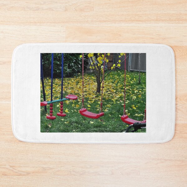 Item preview, Bunter Herbst – Bänke und Schaukel im Park“ : „Colorful Autumn – Benches and Swing in the Park“ designed and sold by Yaroplanner.