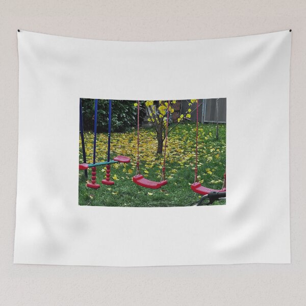 Item preview, Bunter Herbst – Bänke und Schaukel im Park“ : „Colorful Autumn – Benches and Swing in the Park“ designed and sold by Yaroplanner.