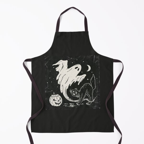Item preview, Halloween Cat Ghost Spooky Night Illustration designed and sold by Oniyasha.