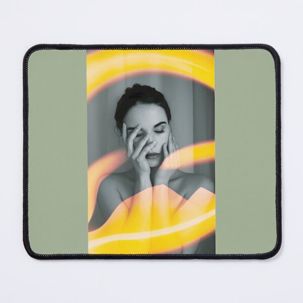 Item preview, Moody Portrait with Orange Light Streaks designed and sold by MirandanlDesigs.