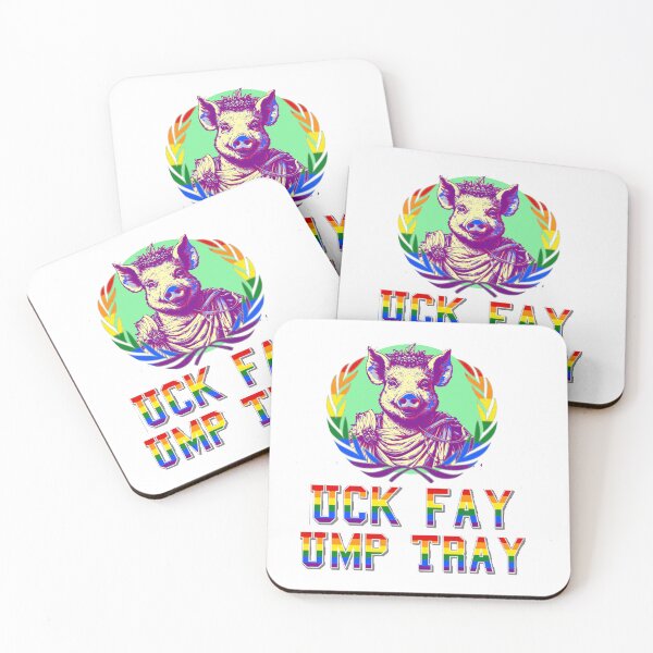 Item preview, Uck Fay Ump Tray - Rainbow designed and sold by KBwiththeTees.