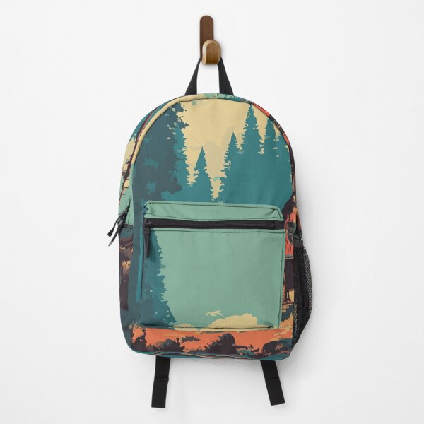 Item preview, Ruidoso New Mexico Travel Poster | Vintage Mountain Cabin & Pine Forest Art designed and sold by TuncGK.
