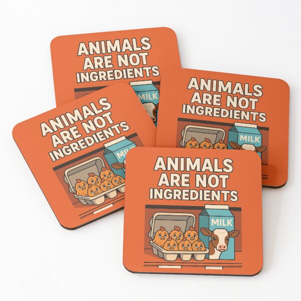 Item preview, Animals Are Not Ingredients Vegan Animal Rights Veganism Factory Farming Milk Eggs designed and sold by Annika Shurafa.