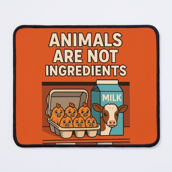 Item preview, Animals Are Not Ingredients Vegan Animal Rights Veganism Factory Farming Milk Eggs designed and sold by Annika Shurafa.