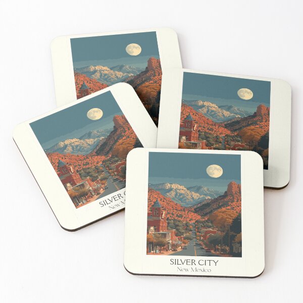 Item preview, Silver City New Mexico Travel Poster | Vintage Gila Wilderness Gateway Art designed and sold by TuncGK.