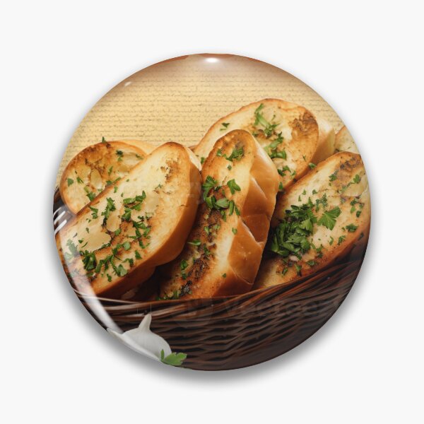 Item preview, Garlic Bread: Whole Grain Bread with Organic Garlic designed and sold by Bailey-Tichenor-Designs.