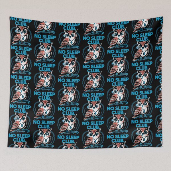 Item preview, No Sleep Club Owl – Night Owl Vintage designed and sold by Taans-Creation.