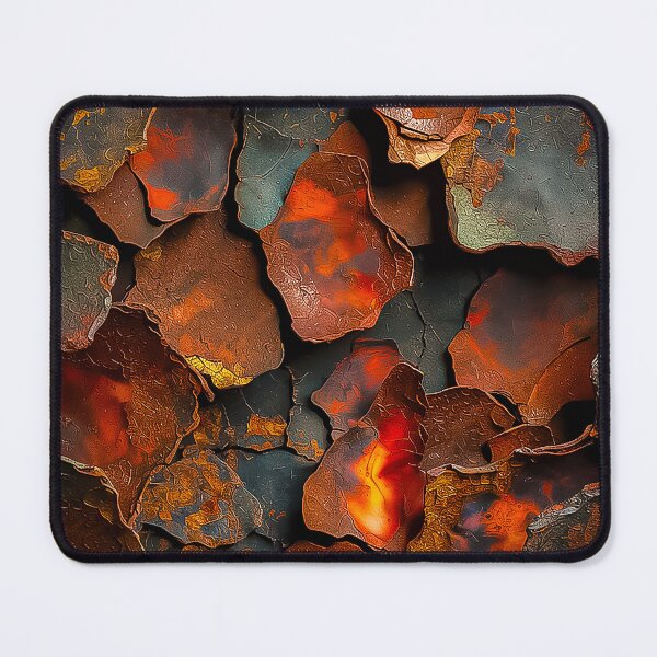 Item preview, Abstract Rust Texture Fiery Lava Industrial Artwork designed and sold by Amanda's Factory.