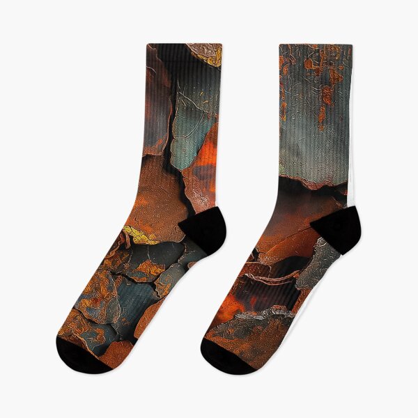 Item preview, Abstract Rust Texture Fiery Lava Industrial Artwork designed and sold by Amanda's Factory.