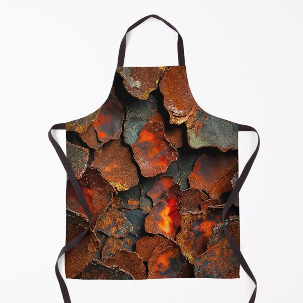 Item preview, Abstract Rust Texture Fiery Lava Industrial Artwork designed and sold by Amanda's Factory.