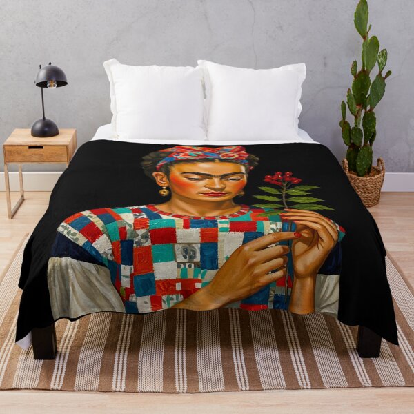 Item preview, Frida Kahlo Portrait with Flowers designed and sold by TeeARTHY.