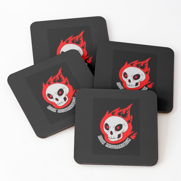 Item preview, Rock Resurrection Flaming Skull Logo 337 designed and sold by LiaRosen.