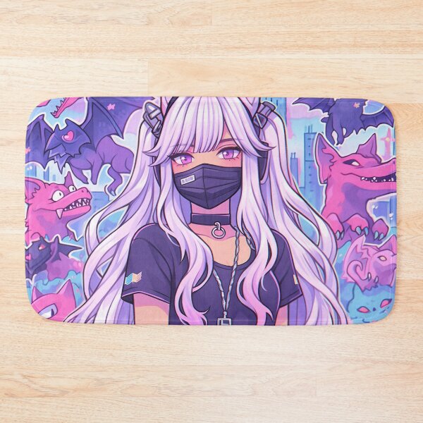 Item preview, Masked Neko DJ with Night Bats designed and sold by bubblegoth.