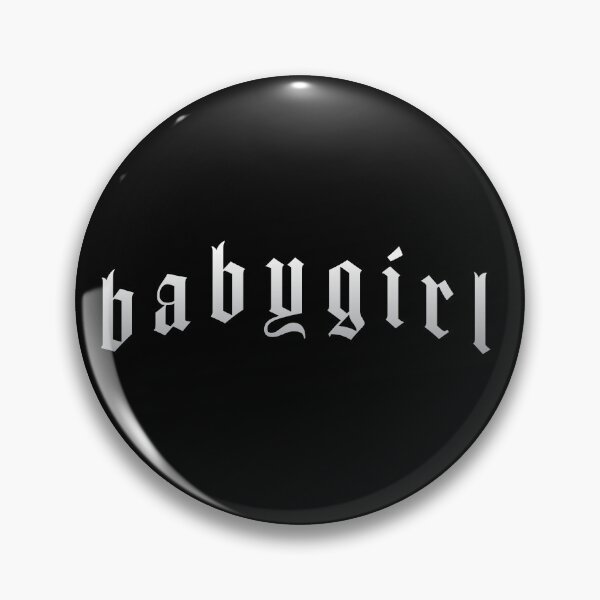 Item preview, Baby girl Gothic Style Typography Design designed and sold by thegoodwordsco.