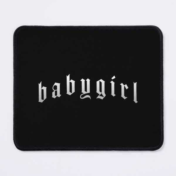 Item preview, Baby girl Gothic Style Typography Design designed and sold by thegoodwordsco.