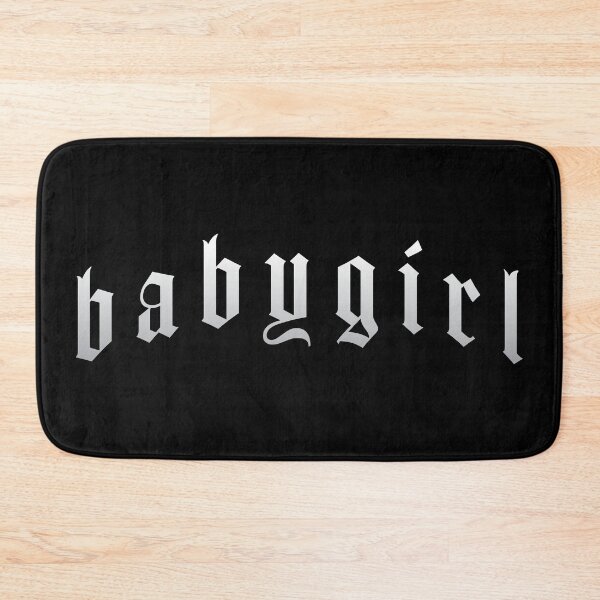 Item preview, Baby girl Gothic Style Typography Design designed and sold by thegoodwordsco.