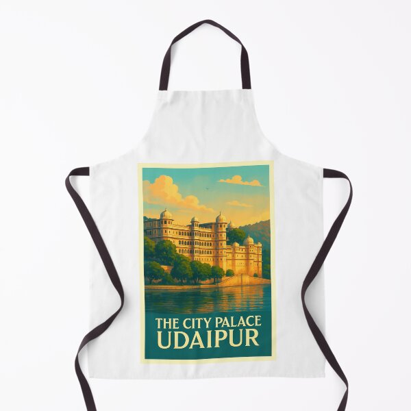 Item preview, The City Palace Udaipur Heritage Travel Poster designed and sold by Scorpio Tees.