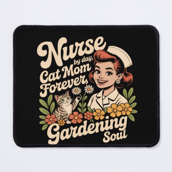 Item preview, Nurse by Day, Cat Mom Forever, Gardening Soul designed and sold by WowChik.
