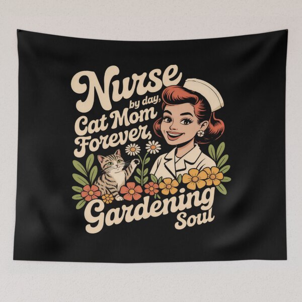 Item preview, Nurse by Day, Cat Mom Forever, Gardening Soul designed and sold by WowChik.