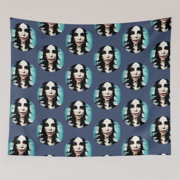 Item preview, Glitch-art portrait of PJ Harvey designed and sold by Lazetakacs.