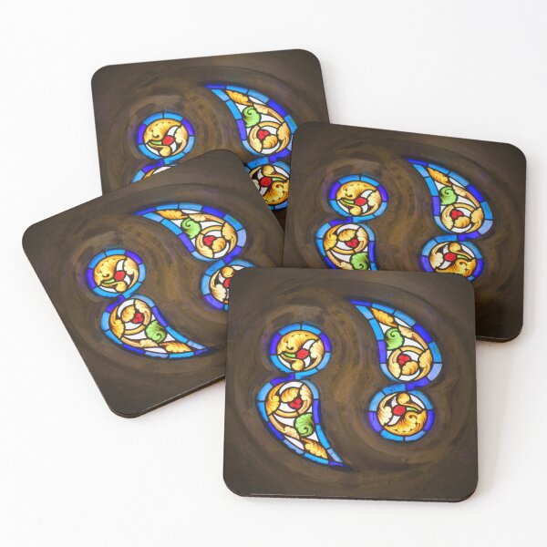 Item preview, Stained Glass Window Detail at Hunedoara Castle, Romania designed and sold by RastislavS.