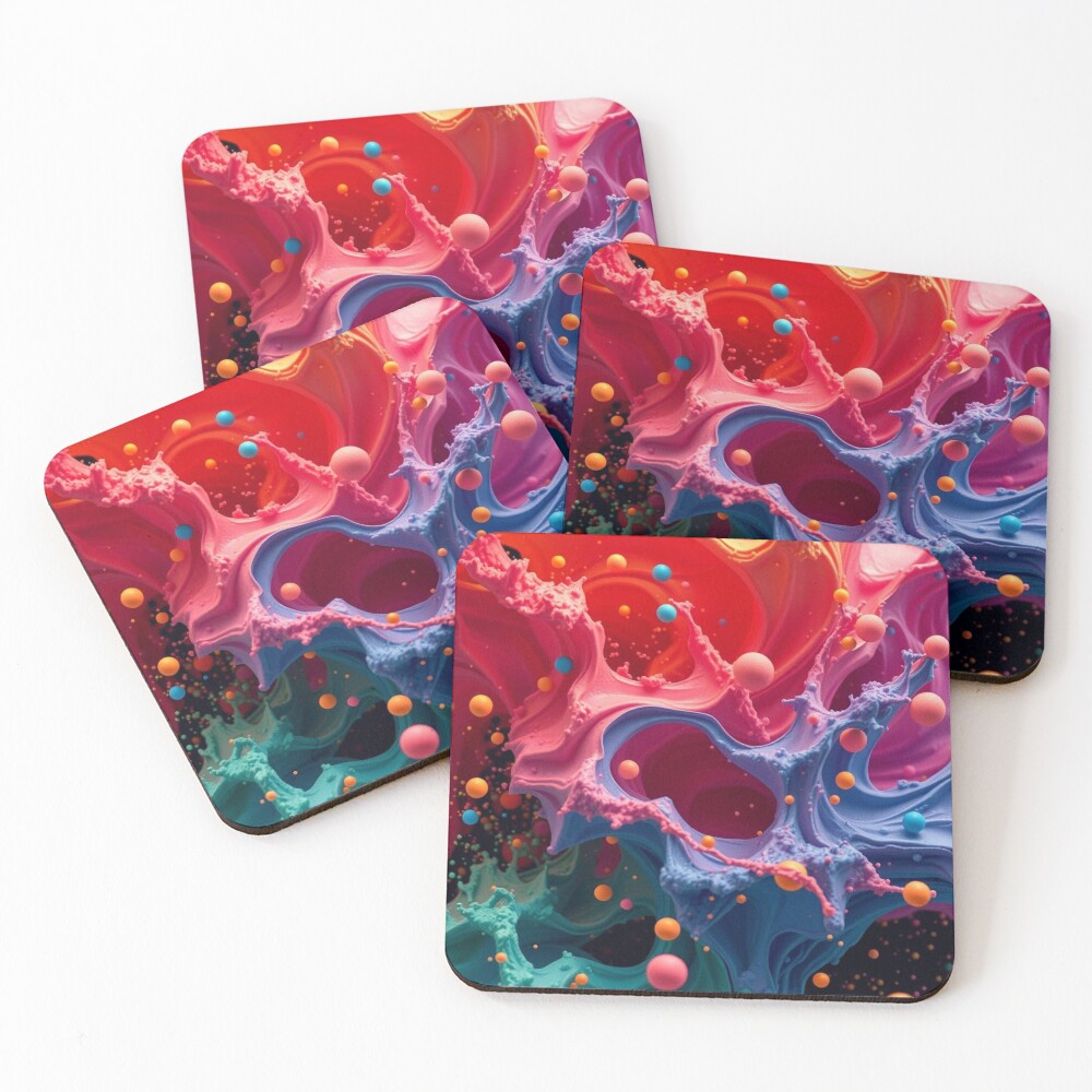 Item preview, Coasters (Set of 4) designed and sold by HappyPrintCo.