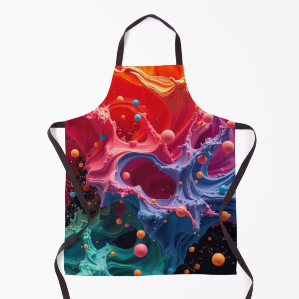 Aperçu de l'œuvre Explosion de couleurs dynamiques créée et vendue par HappyPrintCo.
