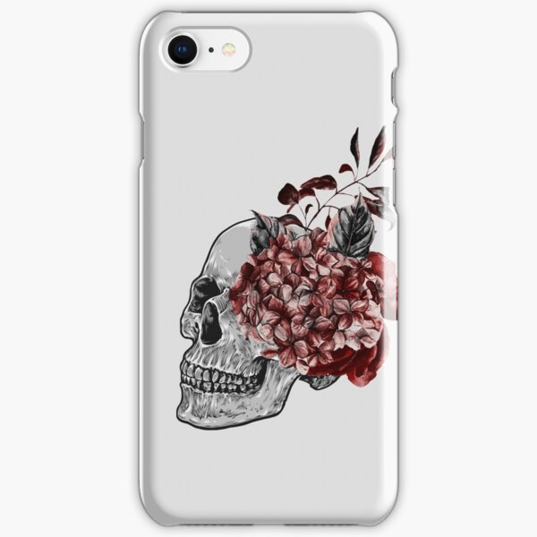 Floral Skull - Anatomical Summer Flowers iPhone Snap Case