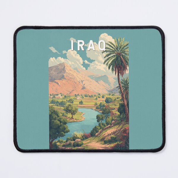 Item preview, Iraq Illustration Travel Art Vintage designed and sold by KrisSidDesigns.