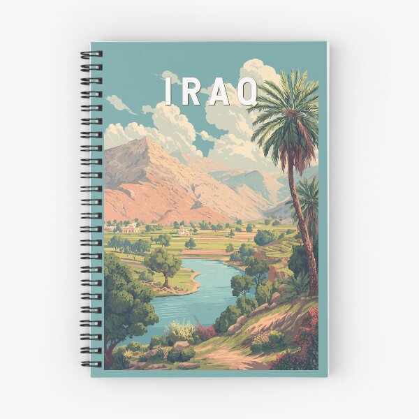 Item preview, Iraq Illustration Travel Art Vintage designed and sold by KrisSidDesigns.