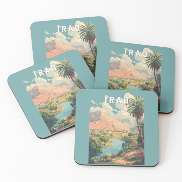 Item preview, Iraq Illustration Travel Art Vintage designed and sold by KrisSidDesigns.