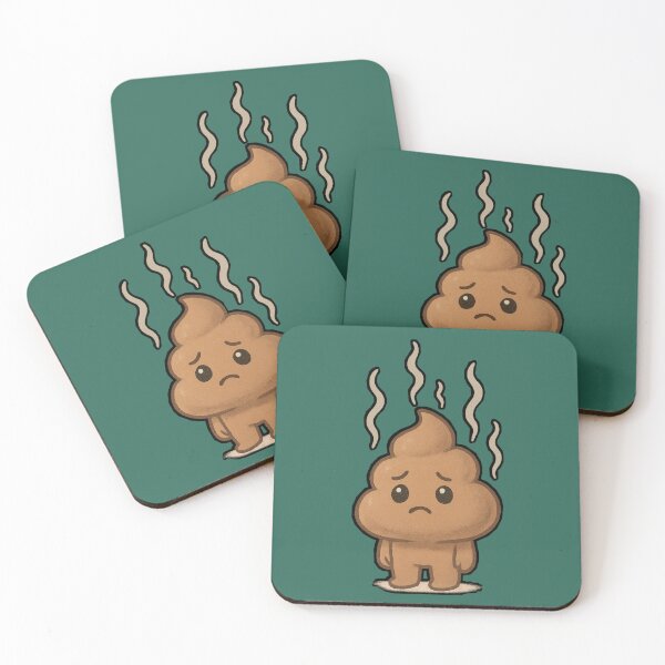 Item preview, Sad Kawaii Poop | Funny Smelly Cute Character Design for Humor Lovers designed and sold by Just Meaningful.