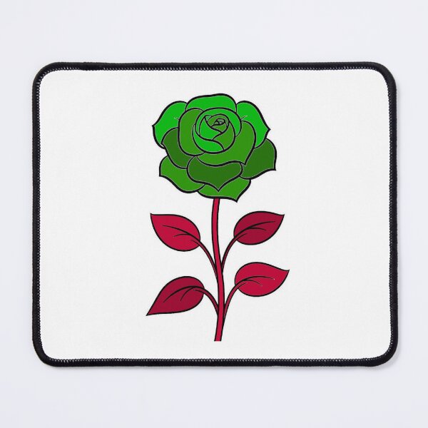 Item preview, Unique Green Rose with Red Leaves designed and sold by Regal-Elegances.