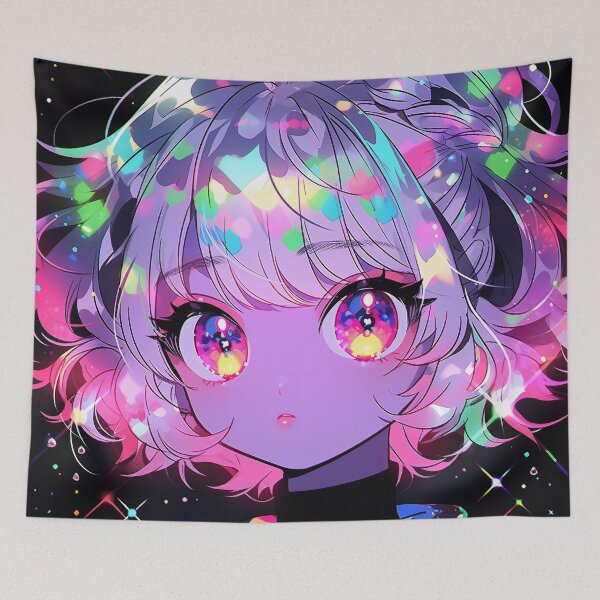 Item preview, Prismatic Starlight Anime Portrait designed and sold by bubblegoth.