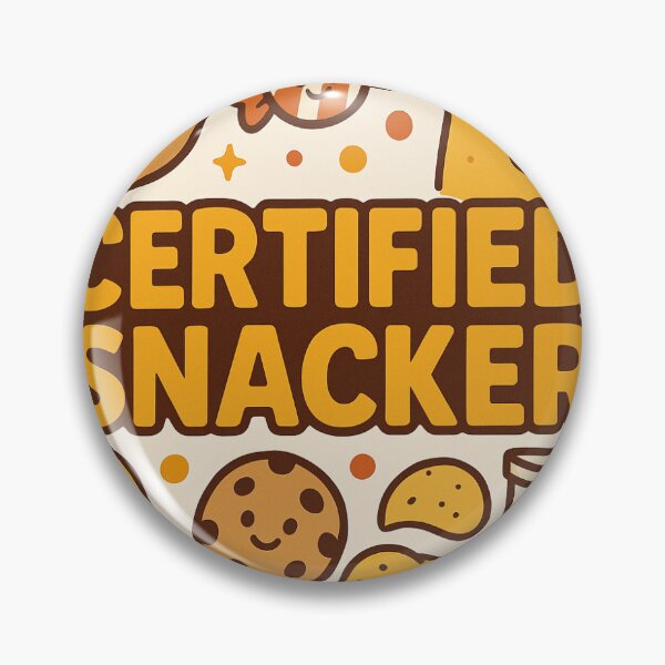 Item preview, Certified Snacker Cute Snack Illustration designed and sold by badbar.