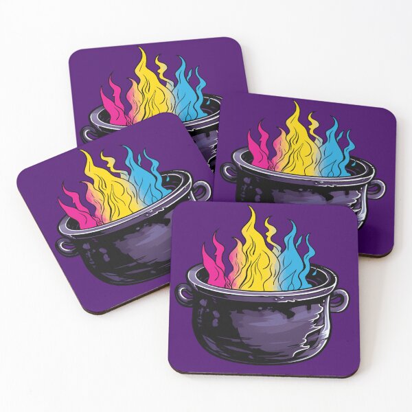 Item preview, Pansexual Pride Flag Witches Cauldron , Subtle Pan Witchy Design designed and sold by Travelslightly.