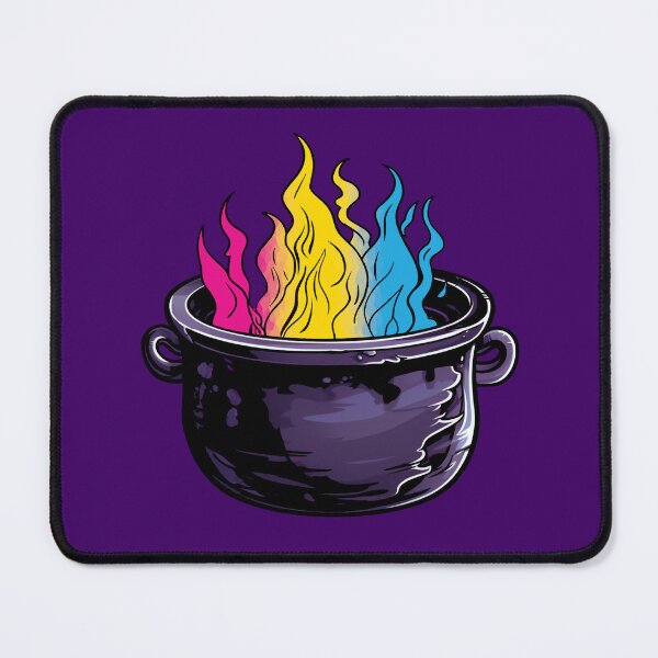 Item preview, Pansexual Pride Flag Witches Cauldron , Subtle Pan Witchy Design designed and sold by Travelslightly.