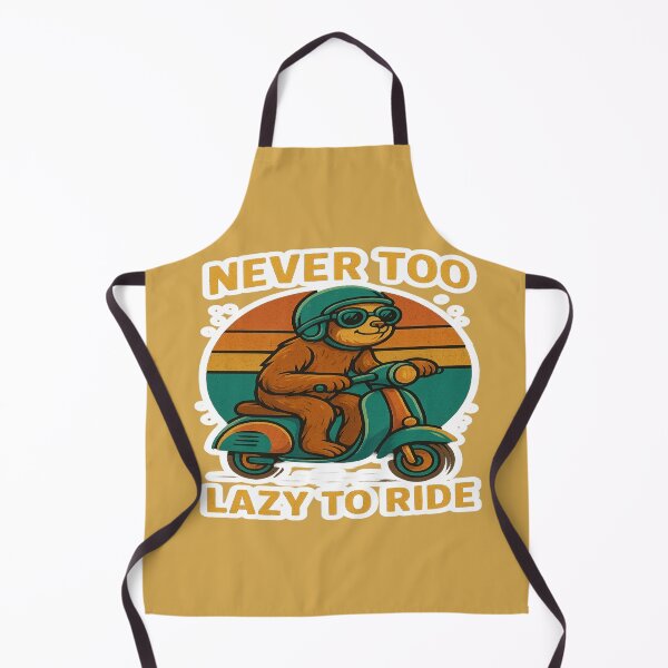 Item preview, Never too lazy to ride – Funny vintage illustration of a sloth riding a scooter designed and sold by Drayans's Atelier.