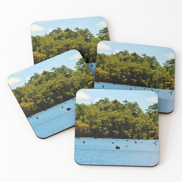 Item preview, Tranquil Lake with Tree Stumps designed and sold by Cynthia48.