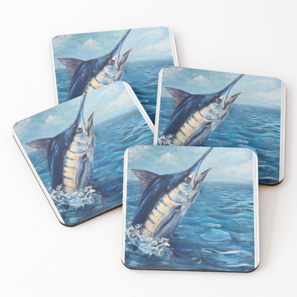 Item preview, Blue Marlin - Eye on the Prize designed and sold by Melissa  MacMichael Art + Design.
