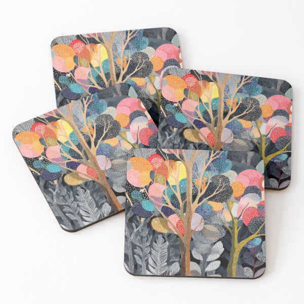 Item preview, MAGICAL FOREST WALLPAPER PATTERN designed and sold by infinitearte.