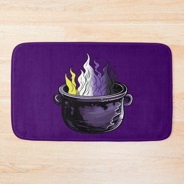 Item preview, Nonbinary Pride Flag Witches Cauldron , Subtle Enby Witchy Design designed and sold by Travelslightly.