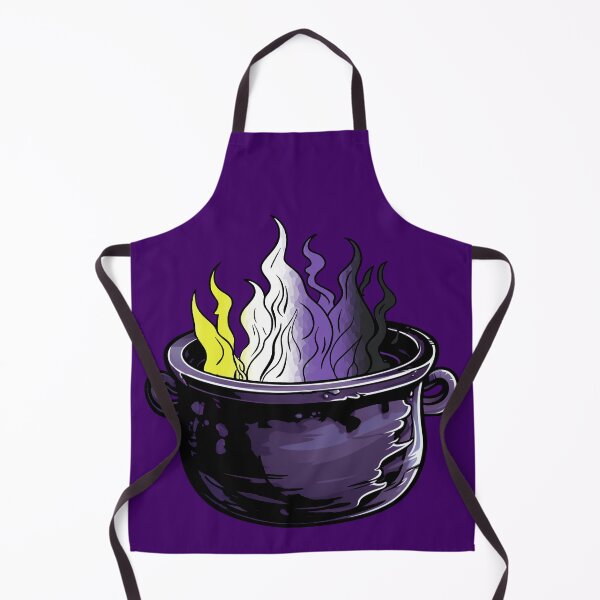 Item preview, Nonbinary Pride Flag Witches Cauldron , Subtle Enby Witchy Design designed and sold by Travelslightly.