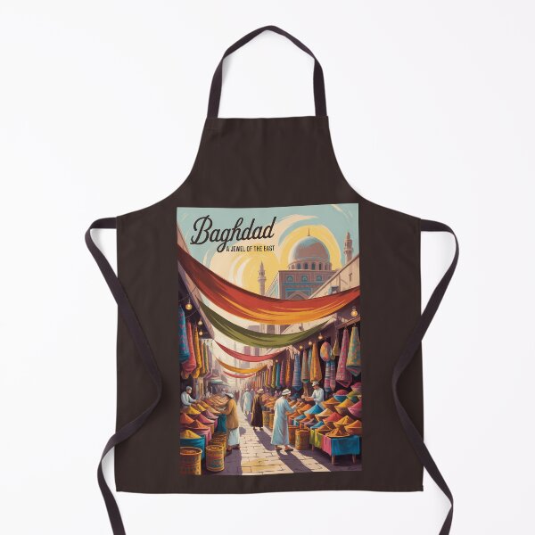 Item preview, Baghdad Iraq Illustration Travel Art Vintage designed and sold by KrisSidDesigns.