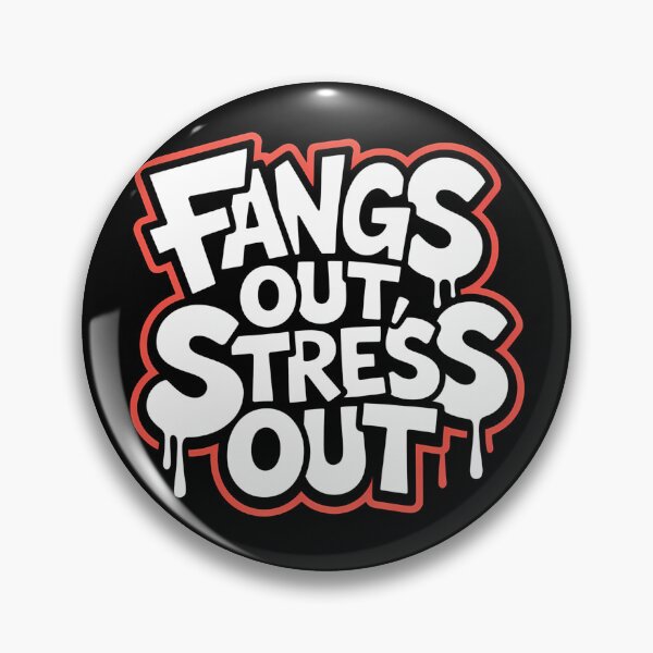 Item preview, Fangs Out Stress Out | Funny Vampire Halloween designed and sold by Haji  Kamora.